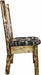 Montana Woodworks Glacier Country Collection Side Chair Woodland Upholstery with Laser Engraved Design-Rustic Furniture Marketplace