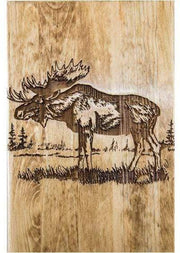 Montana Woodworks Glacier Country Collection Platform Bed with Laser Engraved Design-Rustic Furniture Marketplace