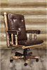 Montana Woodworks Glacier Country Collection Upholstered Office Chair-Rustic Furniture Marketplace