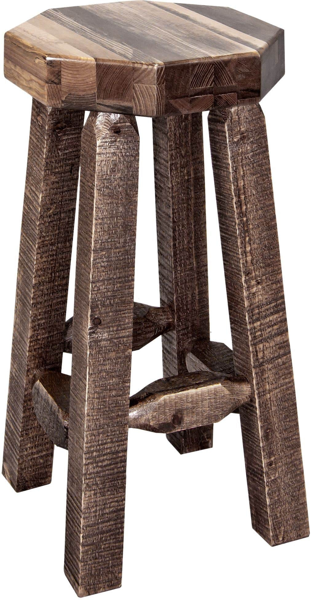 Montana Woodworks Homestead Collection Backless Barstool-Rustic Furniture Marketplace