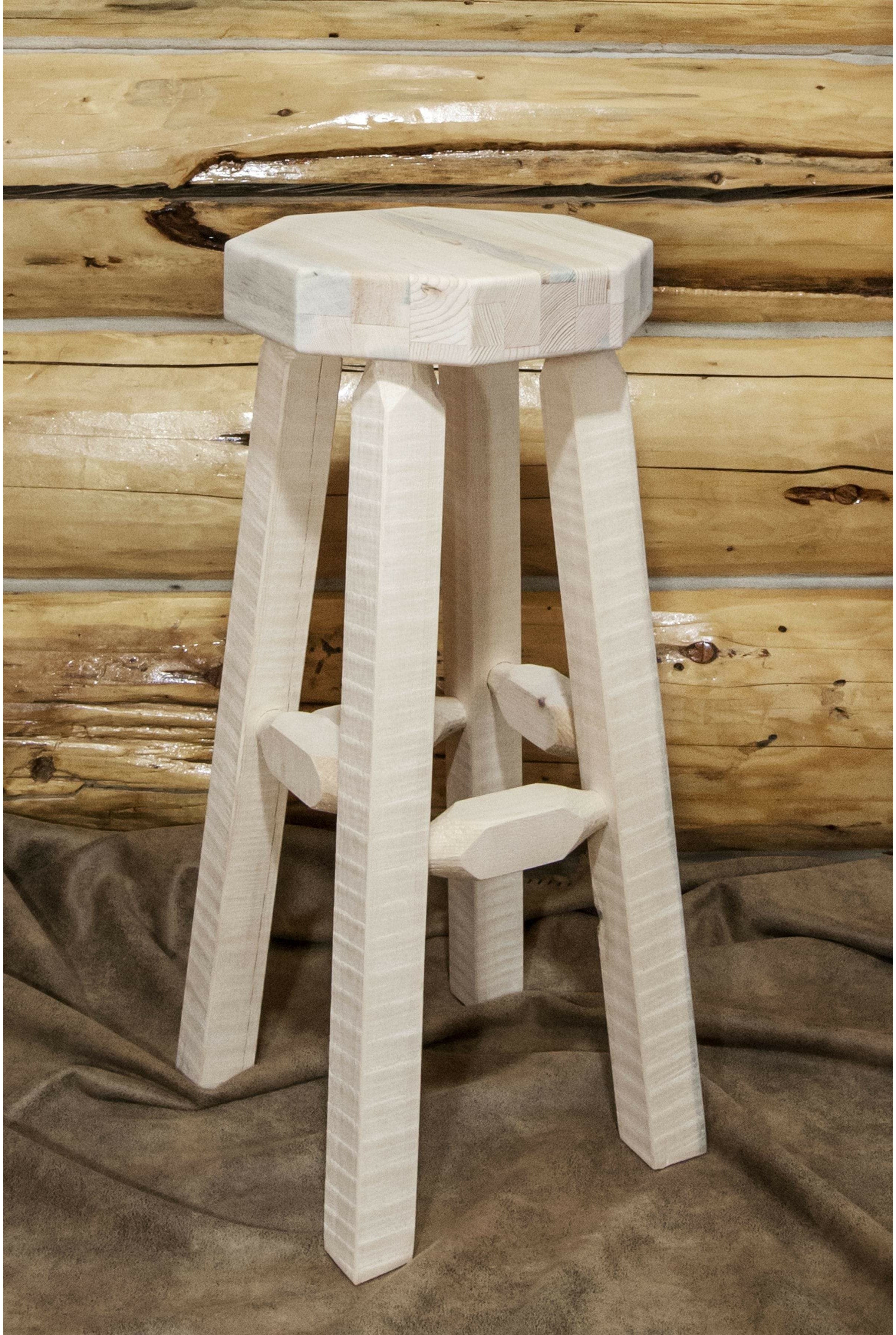 Montana Woodworks Homestead Collection Backless Barstool-Rustic Furniture Marketplace