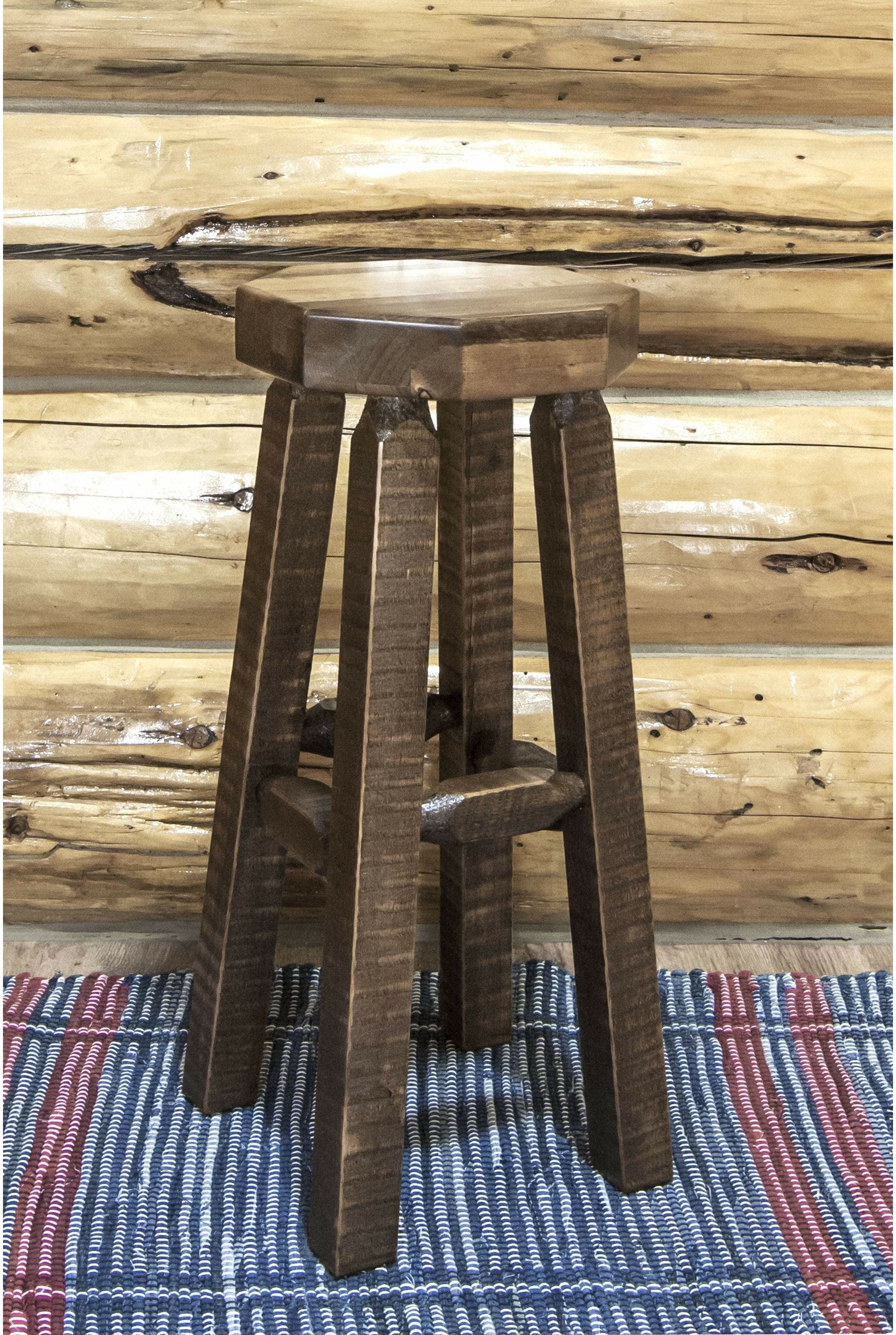 Montana Woodworks Homestead Collection Backless Barstool-Rustic Furniture Marketplace