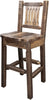 Montana Woodworks Homestead Collection Barstool with Back and Ergonomic Wooden Seat-Rustic Furniture Marketplace