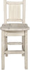 Montana Woodworks Homestead Collection Barstool with Back and Laser Engraved Design - Clear Lacquer Finish-Rustic Furniture Marketplace