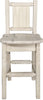 Montana Woodworks Homestead Collection Barstool with Back and Laser Engraved Design - Clear Lacquer Finish-Rustic Furniture Marketplace