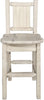Montana Woodworks Homestead Collection Barstool with Back and Laser Engraved Design - Clear Lacquer Finish-Rustic Furniture Marketplace