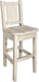 Montana Woodworks Homestead Collection Barstool with Back and Laser Engraved Design - Ready to Finish-Rustic Furniture Marketplace