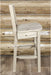 Montana Woodworks Homestead Collection Barstool with Back and Laser Engraved Design - Ready to Finish-Rustic Furniture Marketplace