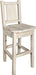 Montana Woodworks Homestead Collection Barstool with Back and Laser Engraved Design - Ready to Finish-Rustic Furniture Marketplace