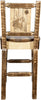 Montana Woodworks Homestead Collection Barstool with Back and Laser Engraved Design - Stain & Lacquer Finish-Rustic Furniture Marketplace