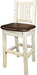 Montana Woodworks Homestead Collection Barstool with Back and Upholstered Seat-Rustic Furniture Marketplace