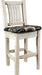 Montana Woodworks Homestead Collection Barstool with Back and Upholstered Seat-Rustic Furniture Marketplace