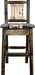 Montana Woodworks Homestead Collection Barstool with Back and Upholstered Seat-Rustic Furniture Marketplace