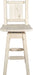 Montana Woodworks Homestead Collection Barstool with Back & Swivel and Laser Engraved Design - Ready to Finish-Rustic Furniture Marketplace