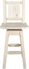 Montana Woodworks Homestead Collection Barstool with Back & Swivel and Laser Engraved Design - Ready to Finish-Rustic Furniture Marketplace