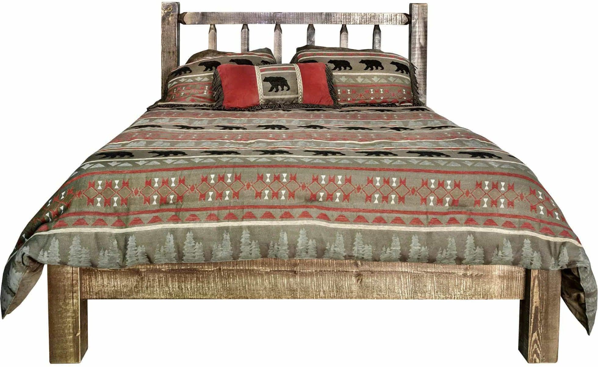 Montana Woodworks Homestead Collection California King Platform Bed-Rustic Furniture Marketplace