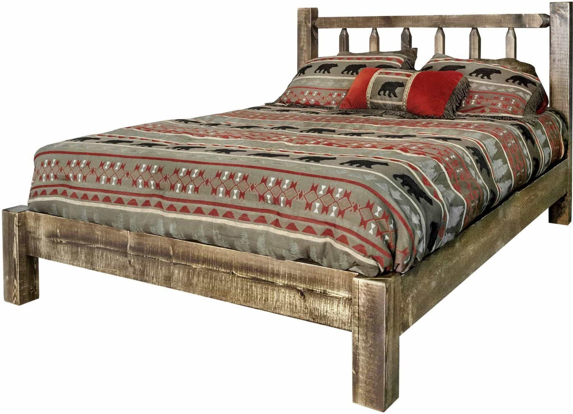 Montana Woodworks Homestead Collection California King Platform Bed-Rustic Furniture Marketplace