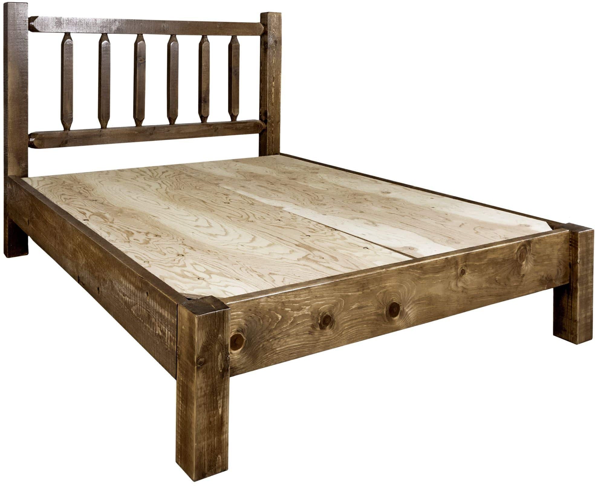 Montana Woodworks Homestead Collection California King Platform Bed-Rustic Furniture Marketplace