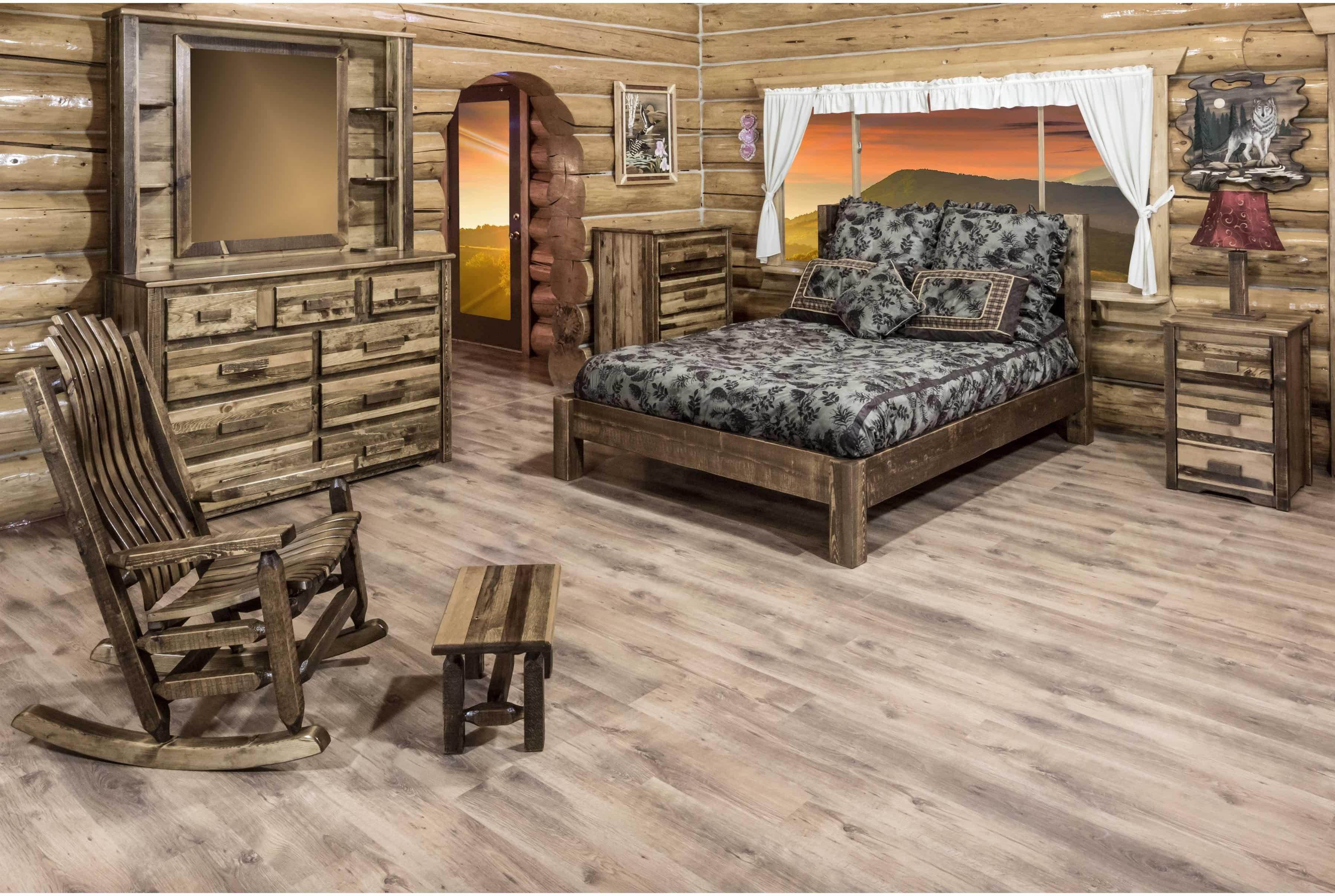 Montana Woodworks Homestead Collection California King Platform Bed-Rustic Furniture Marketplace