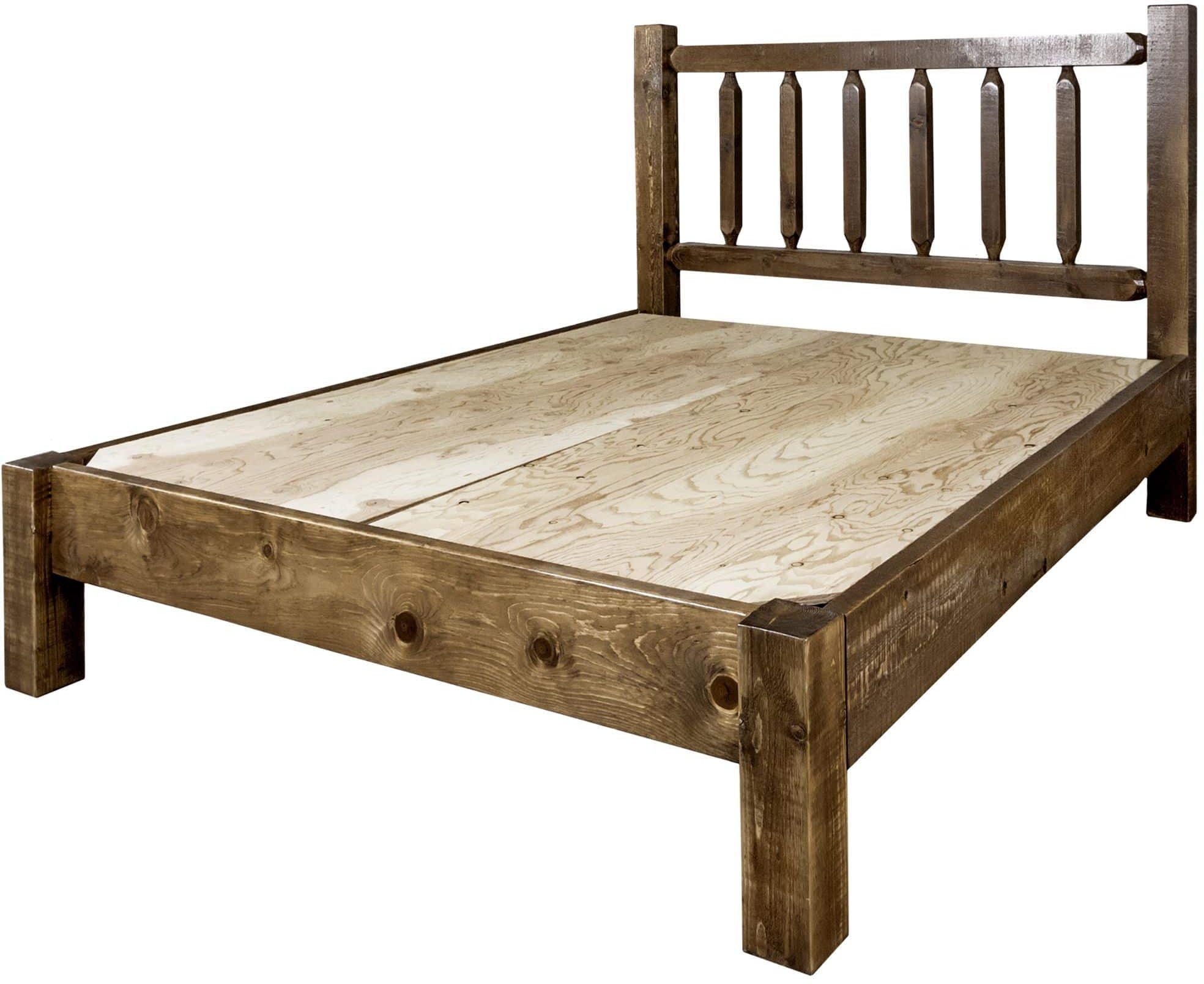 Montana Woodworks Homestead Collection California King Platform Bed-Rustic Furniture Marketplace