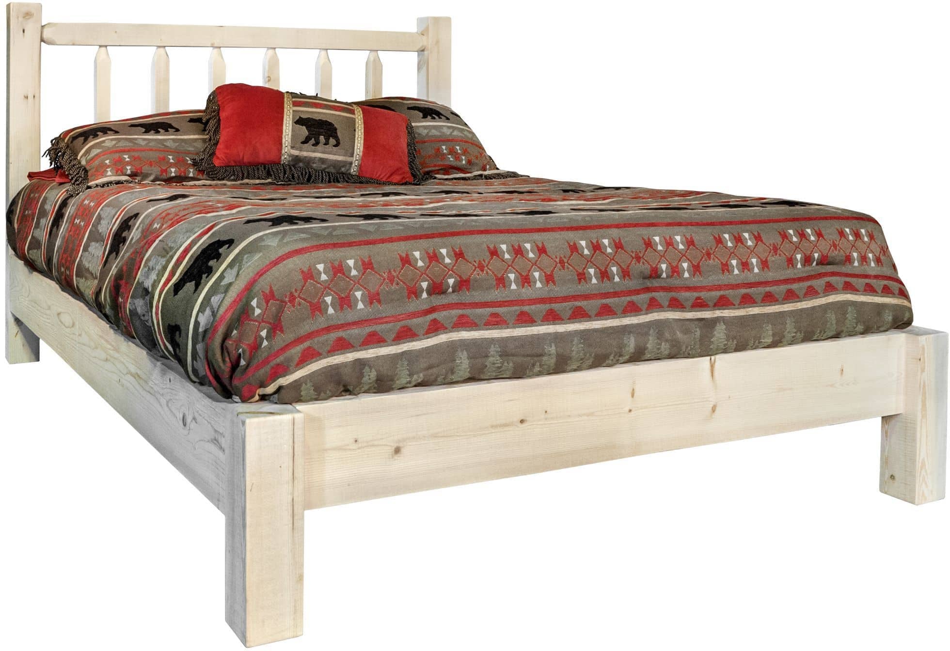 Montana Woodworks Homestead Collection California King Platform Bed-Rustic Furniture Marketplace