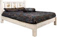 Montana Woodworks Homestead Collection California King Platform Bed - Clear Lacquer Finish-Rustic Furniture Marketplace