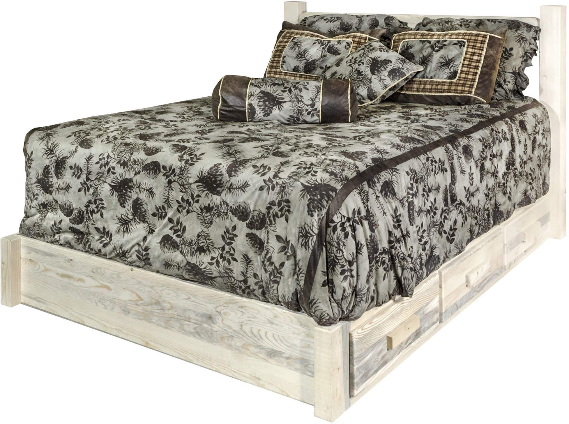 Montana Woodworks Homestead Collection California King Platform Bed with Storage-Rustic Furniture Marketplace