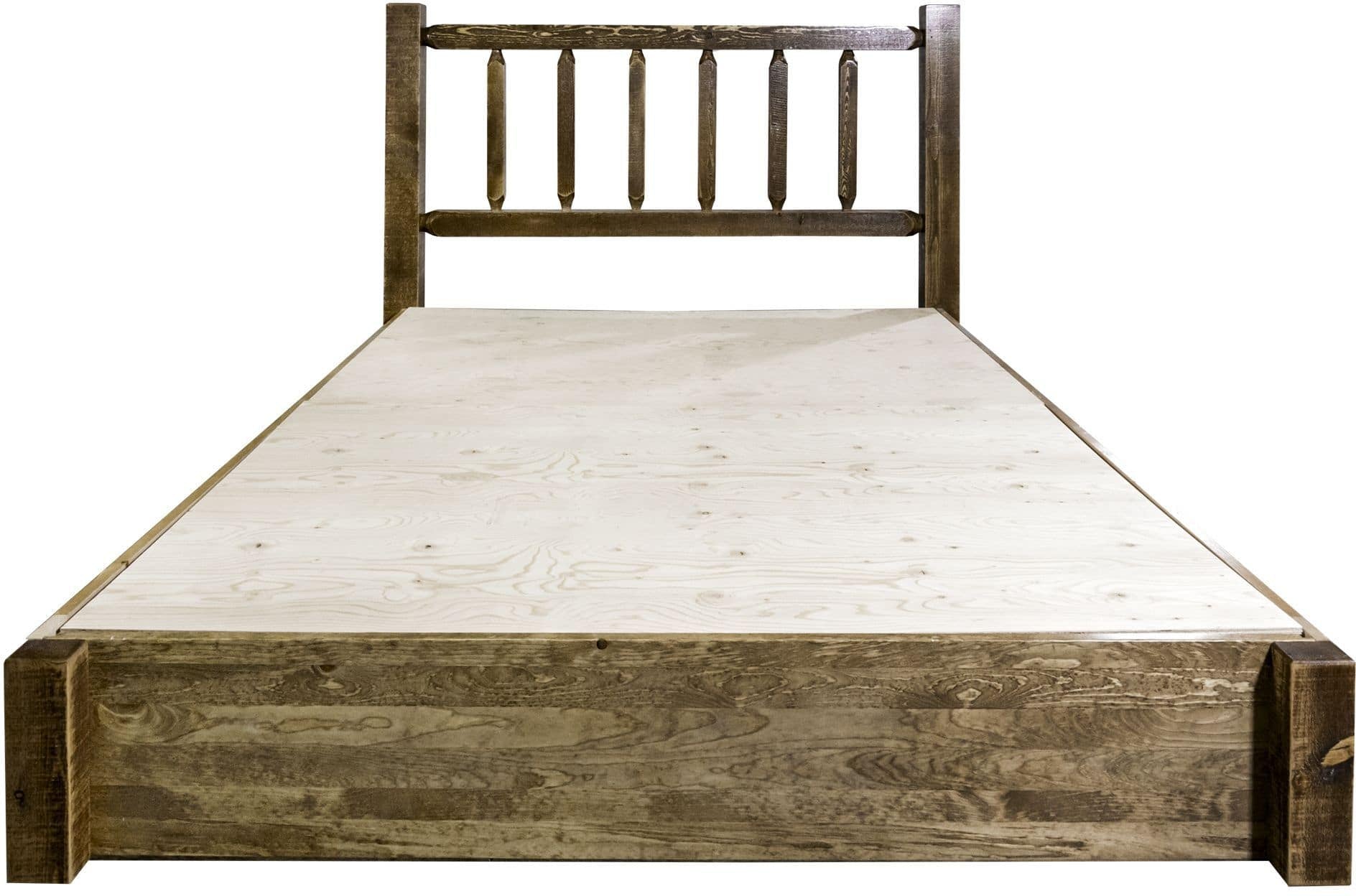 Montana Woodworks Homestead Collection California King Platform Bed with Storage-Rustic Furniture Marketplace