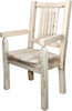 Montana Woodworks Homestead Collection Captain's Chair with Ergonomic Wooden Seat - Ready to Finish-Rustic Furniture Marketplace