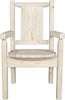 Montana Woodworks Homestead Collection Captain's Chair with Laser Engraved Design - Ready to Finish-Rustic Furniture Marketplace