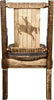 Montana Woodworks Homestead Collection Captain's Chair with Laser Engraved Design - Stain & Lacquer Finish-Rustic Furniture Marketplace