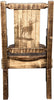 Montana Woodworks Homestead Collection Captain's Chair with Laser Engraved Design - Stain & Lacquer Finish-Rustic Furniture Marketplace