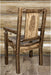 Montana Woodworks Homestead Collection Captain's Chair with Laser Engraved Design - Stain & Lacquer Finish-Rustic Furniture Marketplace