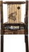 Montana Woodworks Homestead Collection Captain's Chair Woodland Upholstery with Laser Engraved Design - Stain & Lacquer Finish-Rustic Furniture Marketplace