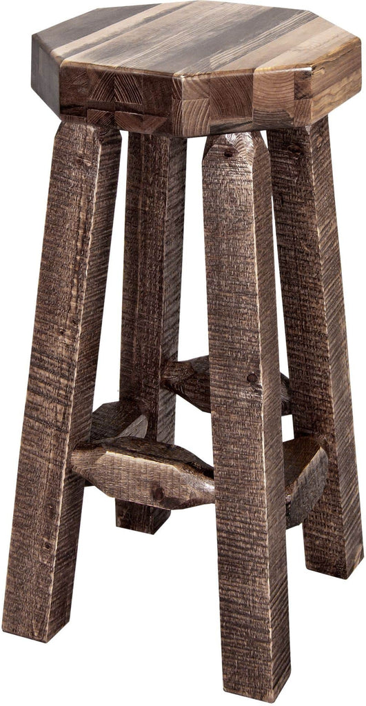 Montana Woodworks Homestead Collection Counter Height Backless Barstool-Rustic Furniture Marketplace