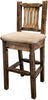 Montana Woodworks Homestead Collection Counter Height Barstool with Back-Rustic Furniture Marketplace