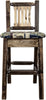 Montana Woodworks Homestead Collection Counter Height Barstool with Back-Rustic Furniture Marketplace
