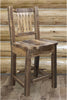 Montana Woodworks Homestead Collection Counter Height Barstool with Back-Rustic Furniture Marketplace