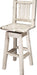 Montana Woodworks Homestead Collection Counter Height Barstool with Back & Swivel-Rustic Furniture Marketplace