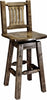 Montana Woodworks Homestead Collection Counter Height Barstool with Back & Swivel-Rustic Furniture Marketplace