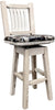 Montana Woodworks Homestead Collection Counter Height Barstool with Back & Swivel-Rustic Furniture Marketplace