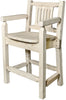 Montana Woodworks Homestead Collection Counter Height Captain's Barstool-Rustic Furniture Marketplace
