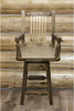 Montana Woodworks Homestead Collection Counter Height Swivel Captain's Barstool-Rustic Furniture Marketplace