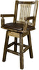 Montana Woodworks Homestead Collection Counter Height Swivel Captain's Barstool-Rustic Furniture Marketplace