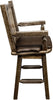 Montana Woodworks Homestead Collection Counter Height Swivel Captain's Barstool-Rustic Furniture Marketplace