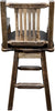 Montana Woodworks Homestead Collection Counter Height Swivel Captain's Barstool-Rustic Furniture Marketplace