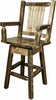 Montana Woodworks Homestead Collection Counter Height Swivel Captain's Barstool-Rustic Furniture Marketplace