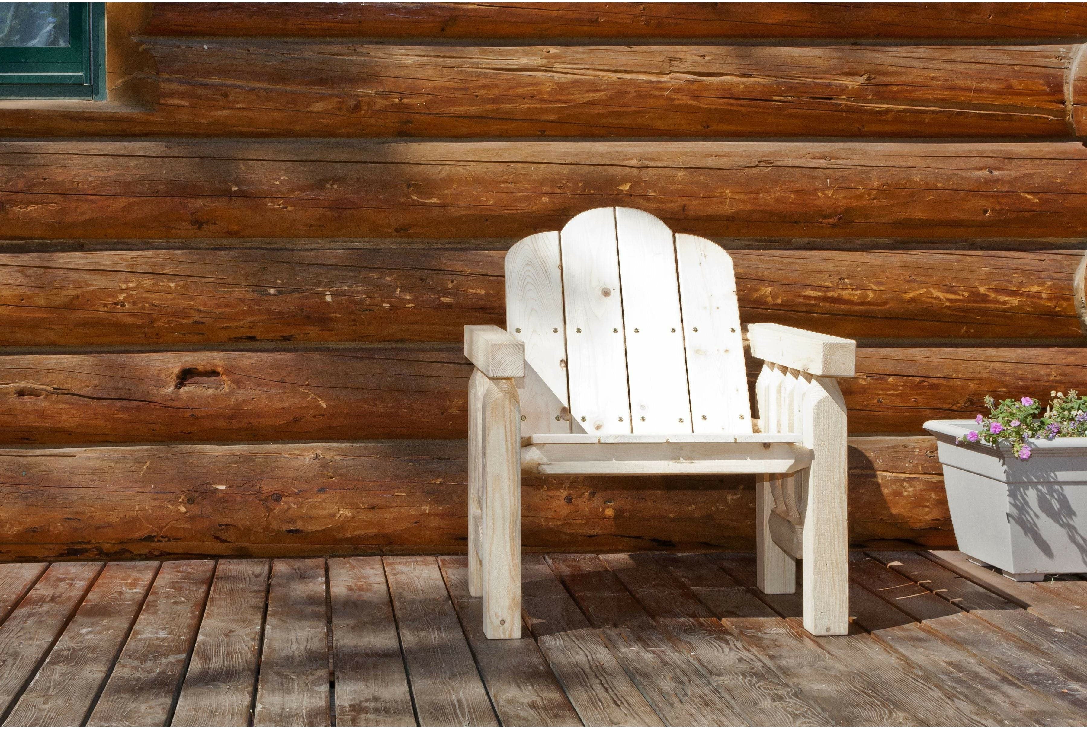 Montana Woodworks Homestead Collection Deck Chair-Rustic Furniture Marketplace