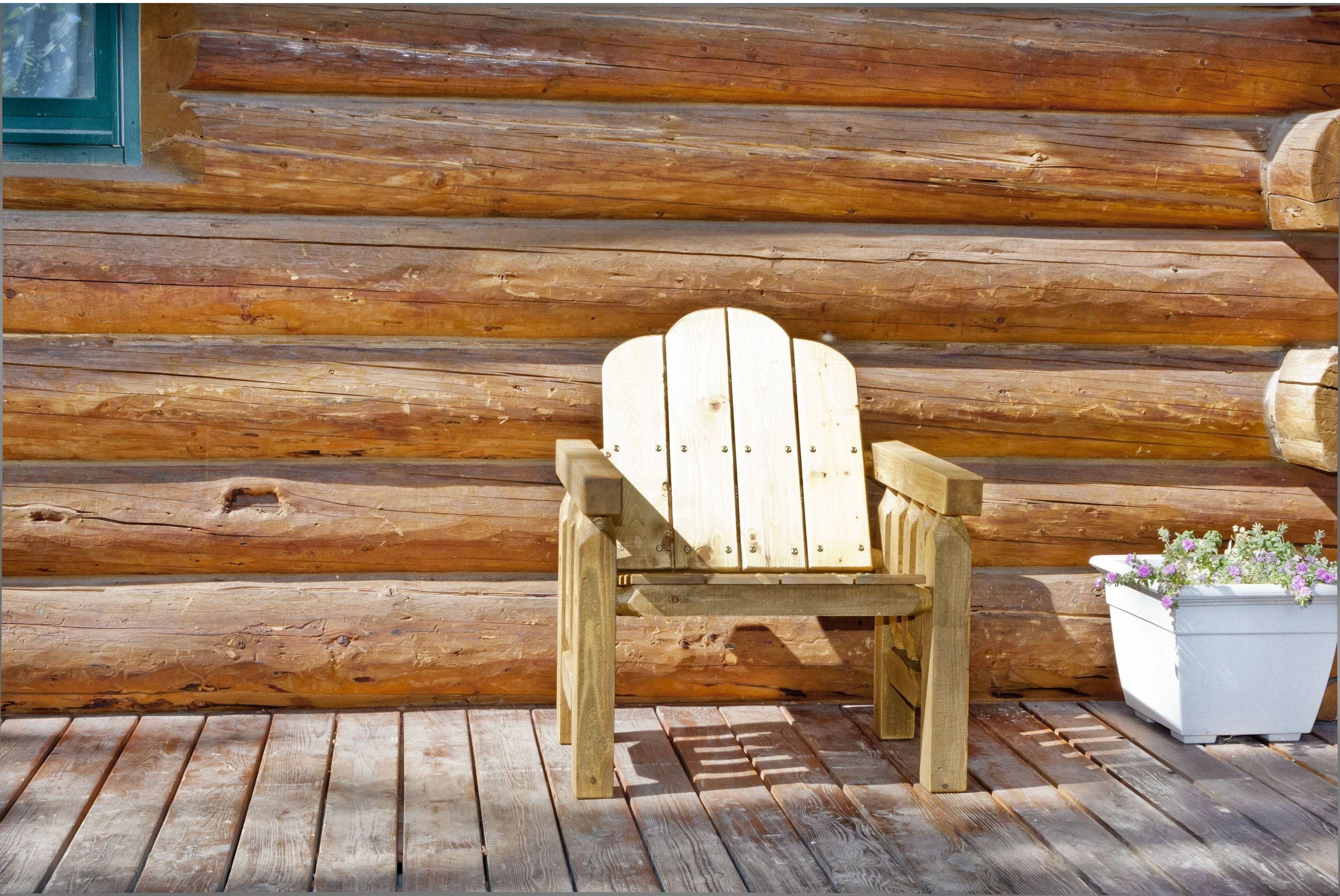 Montana Woodworks Homestead Collection Deck Chair-Rustic Furniture Marketplace