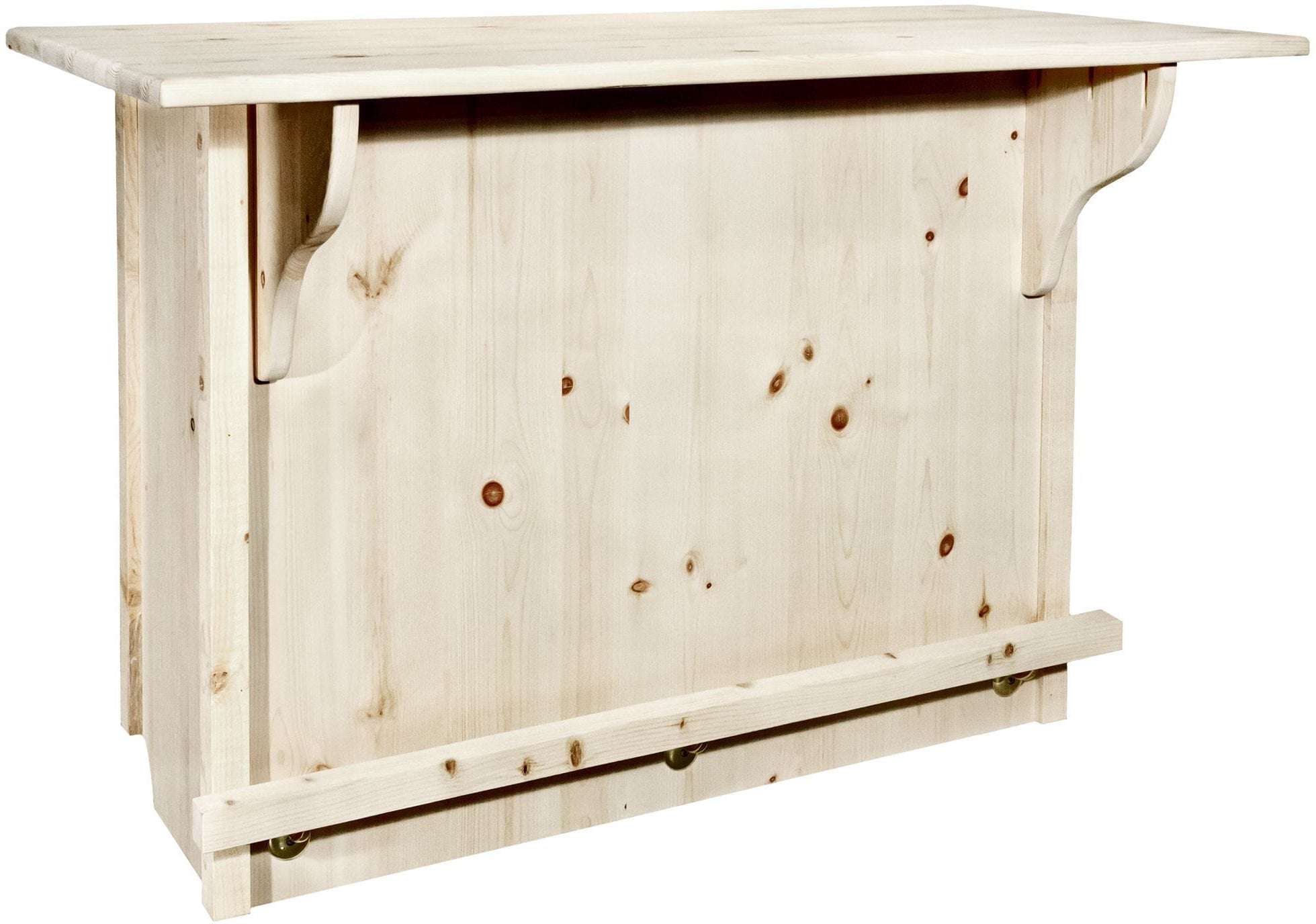 Montana Woodworks Homestead Collection Deluxe Bar with Foot Rail-Rustic Furniture Marketplace